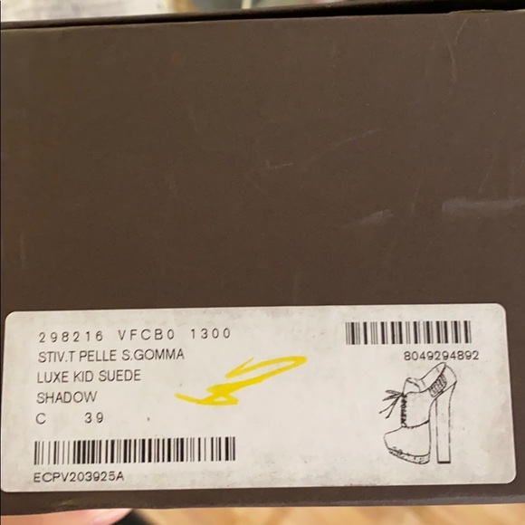 NEW! Bottega Veneta Suede Lace Up Booties Gray NWB - Picture 6 of 7